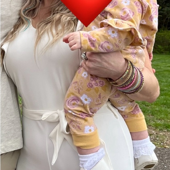 Classy Cream Jumpsuit Pantsuit Large - Picture 5 of 10